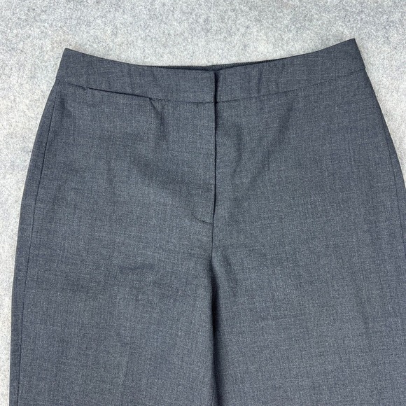 Eddie Bauer Pants Womens 8 Dark Gray Wool Straight Leg Stretch Career Trousers - Picture 2 of 13